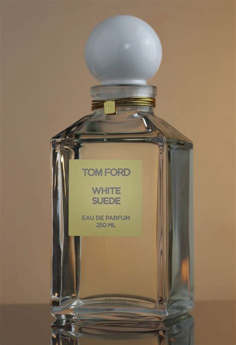 tom ford white suede sample.